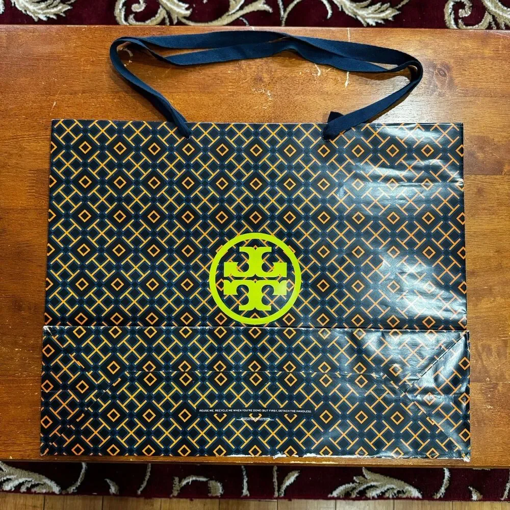 Tory Burch Large Dust Bag Gift Shopping Tote Bag Authentic 16 x 12